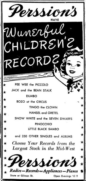 Wisconsin State Journal toy ads: 1940s